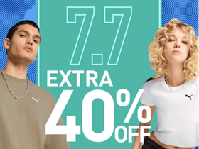 Puma 7.7 Sale: Get Extra 40% Discount on All Products